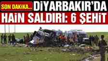 Diyarbakır’da askeri araca bombalı saldırı: 6 şehit