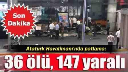 Atatürk Havalimanı’nda patlama! Başbakan