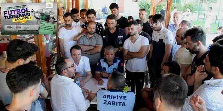 Arifiye Belediyesi İlçe Futbol Turnuvasında Kuralar Çekildi.