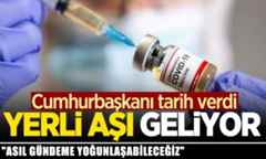 Cumhurbaşkanı Erdoğan’dan yerli aşı müjdesi! Tarih verdi