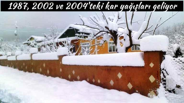 Marmara Bölgesinde beklenen kar