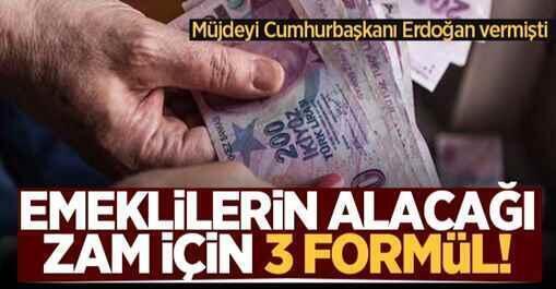 Erdoğan müjdeyi vermişti! İşte emekli ikramiyeleri için 3 formül