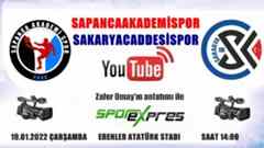U-18 Play-Off Sapancaakademispor VS Sakaryacaddesispor Canlı Yayınlanacak.
