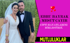 Mesut Çayır & Ebru Bayrak çifti dünya evine girdi.