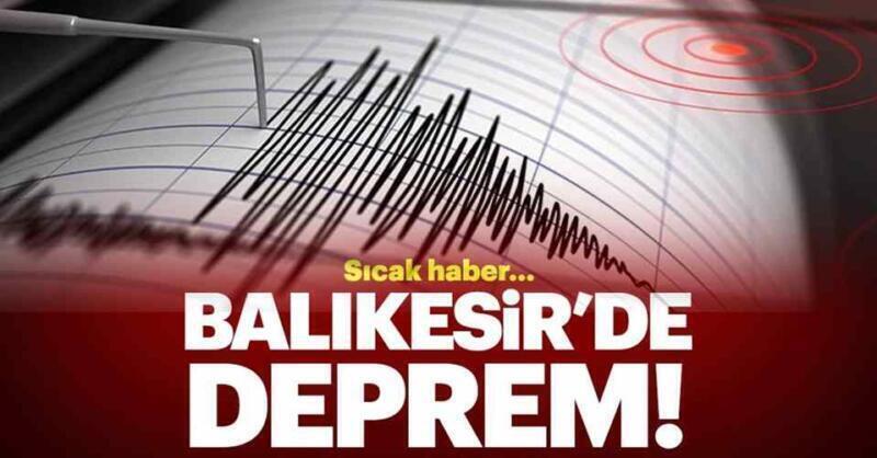Balıkesir’de 1 saat içerisinde 6 deprem..