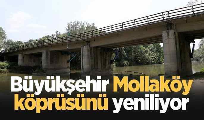 Sakarya Büyükşehir Mollaköy köprüsünü yeniliyor