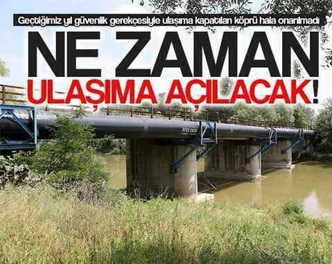 Mollaköy Köprüsü 8 aydır kapalı..