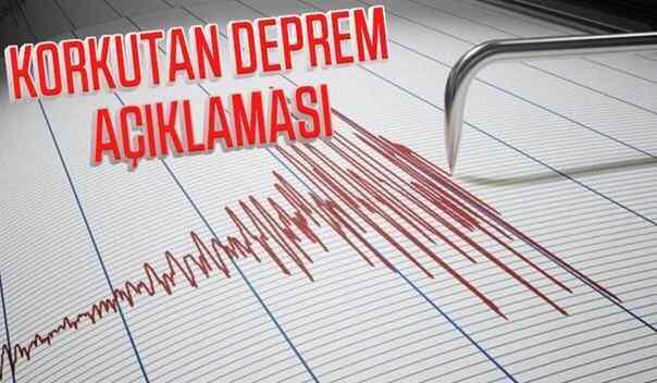 Marmara için korkutan deprem açıklaması.