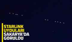 Starlink uyduları Sakarya’da görüldü.