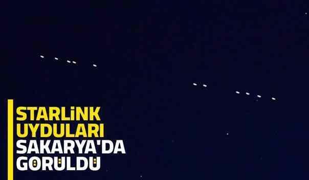 Starlink uyduları Sakarya’da görüldü.