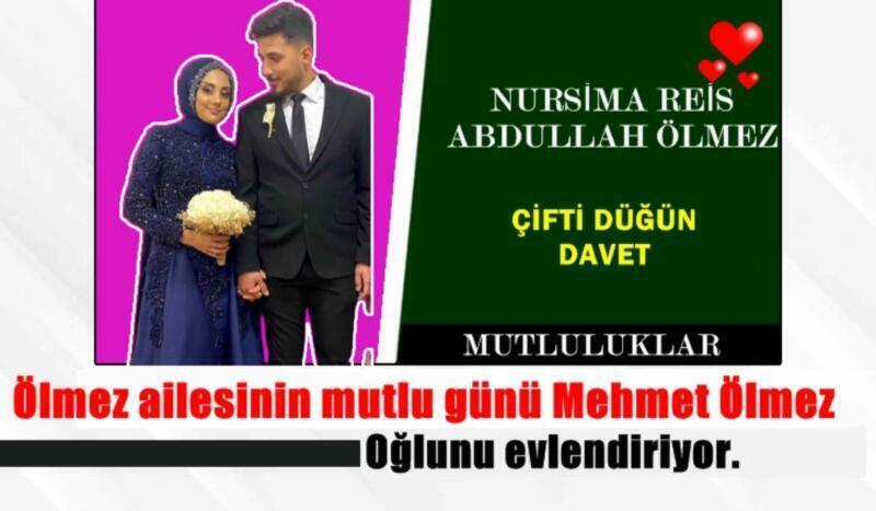 Ölmez ailesinin mutlu günü Mehmet Ölmez, oğlunu evlendiriyor.