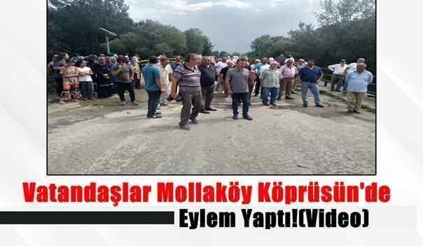 Vatandaşlar Mollaköy Köprüsün’de Eylem Yaptı!(Video)
