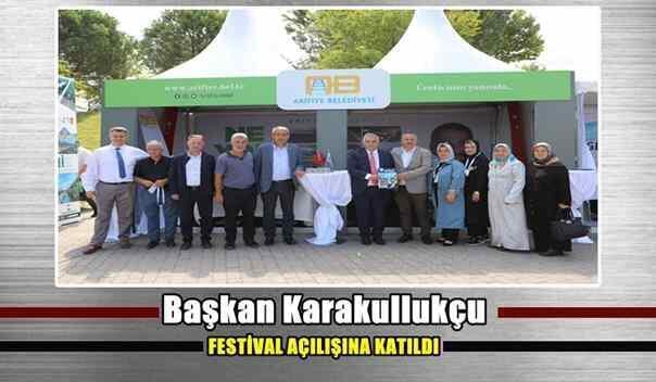 Başkan Karakullukçu festival açılışına katıldı.