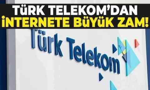 Türk Telekom’dan internete büyük zam.