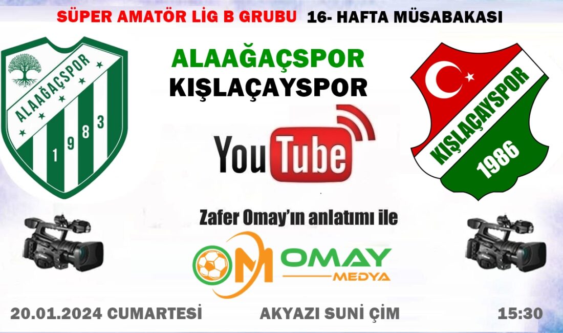 Kışlaçayspor 16-Hafta Alaağaçspor Önünde 3 puan peşinde..