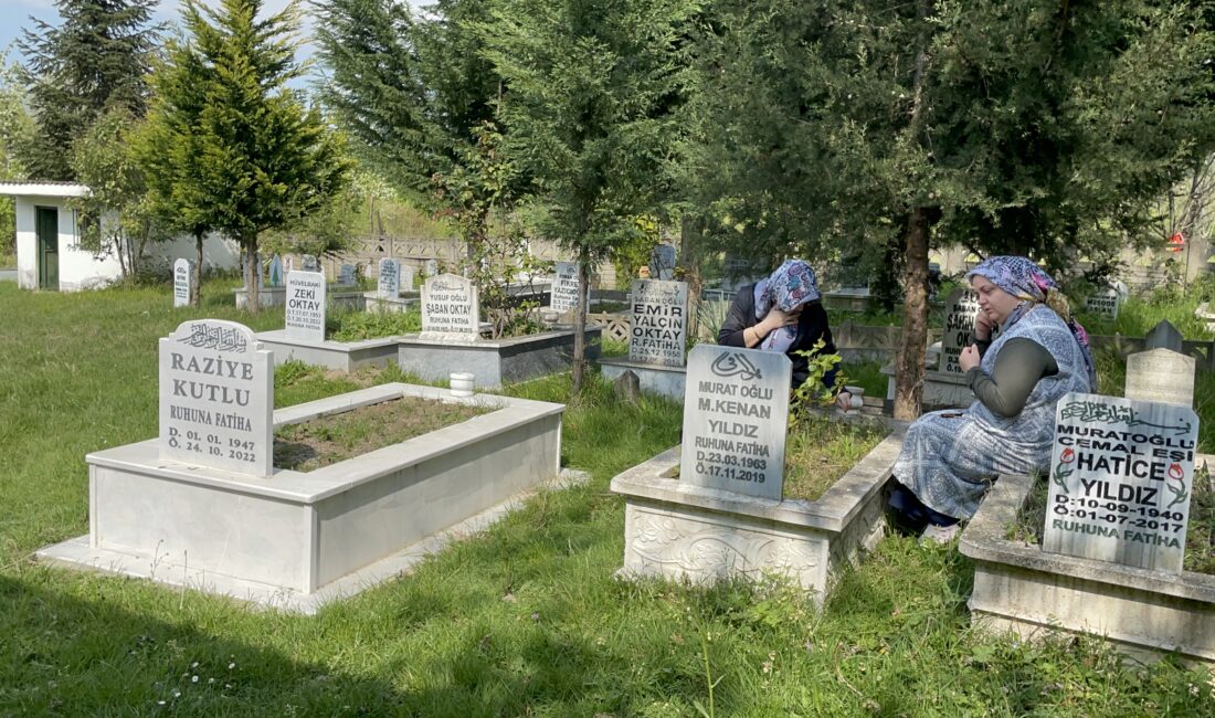 Mahallemizdeki  Aile Mezarlığı’na gelen çok