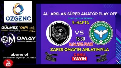 Ali Arslan Play-Off 5-Hafta S.Çarkspor Vs Ferizlispor Canlı yayın bilgileri…
